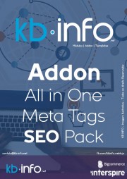 Addon e Gestor All in One Meta Tags Pack Sistema de SEO Indexing Interspire BigCommerce